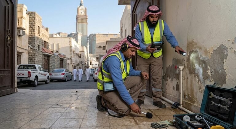 كشف تسربات حي الخالدية بجدة