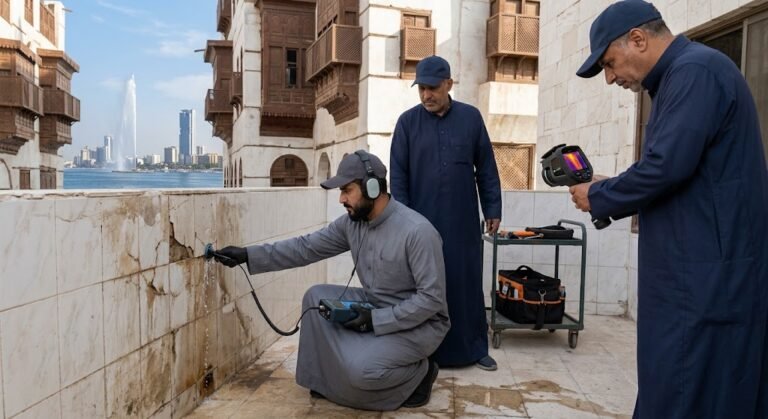 كشف تسربات حي البلد بجدة لتقديم أفضل خدمات فحص ومعالجة تسربات المياه باحترافية